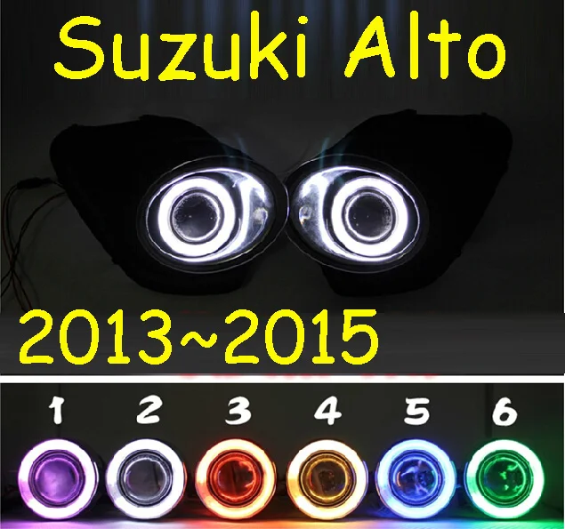 car bumper headlight for Suzuki alto fog projector lens light 2014~2016y car accessories CCFL alto headlamp