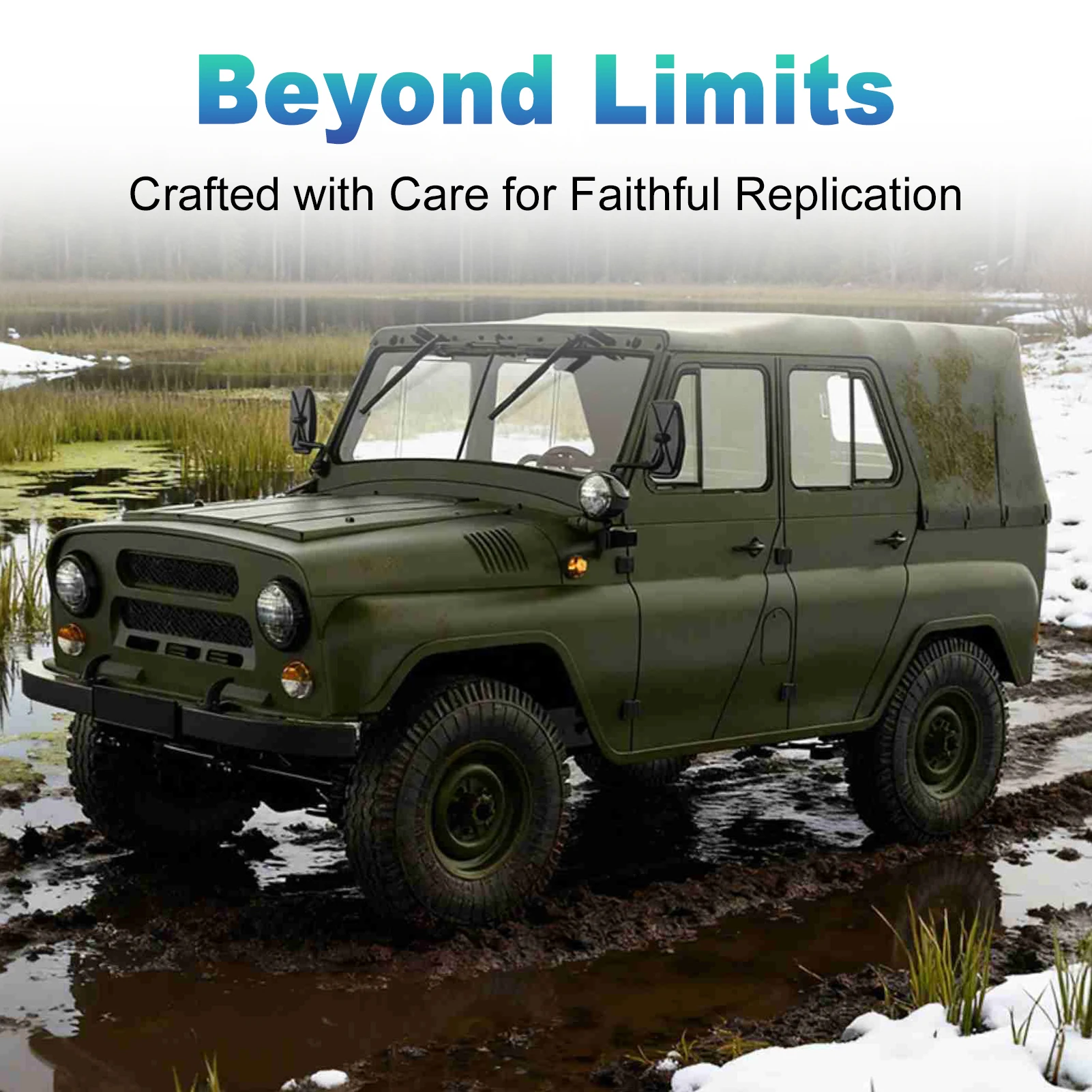 

2.4GHz RC Car, 4WD All Terrain Off Road Remote Control Vehicle, Rechargeable Remote Control Crawler