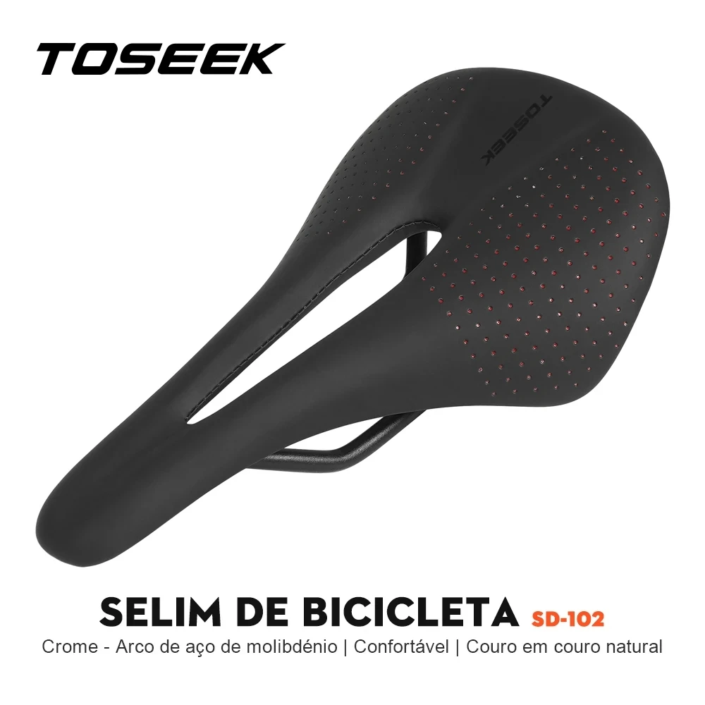 

TOSEEK SD102 Bicycle Saddle Seat Bike Road MTB Mountain Racing Cushion 7mm Round Rail EVA Material