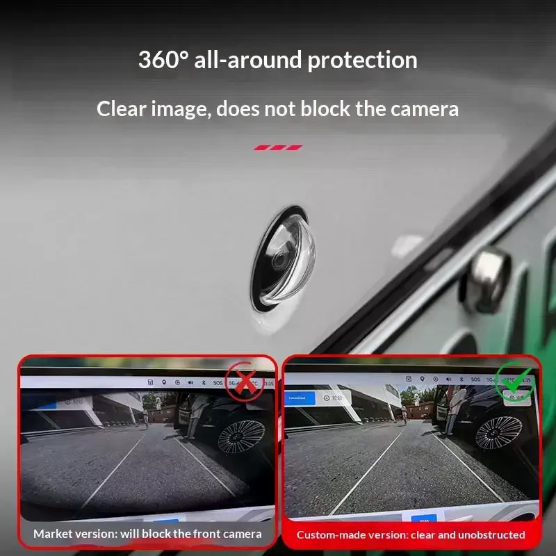 Universal Car Camera Lens Protector 2PCS Rear View Backup Camera Cover 360° Camera Protection Anti Waterproof