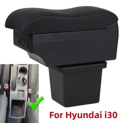 Car Armrest Box for Hyundai Elantra Touring I30 FD I30cw 2007 2008 2009 2010 2011 Leather Center Console  Arm Rest Storage Box