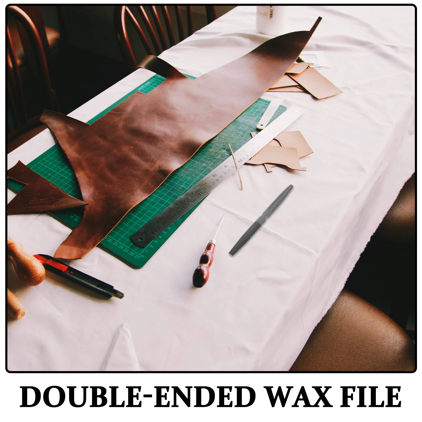 مزدوجة نهاية نصف جولة الشمع ملف مجوهرات أداة نحت الايداع الدقة الشمع أدوات حفر ملف اليد للعمل المعدني