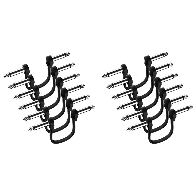 

Кабель для гитарных педалей A98E-12, 6 дюймов, плоский, угловой, для инструментов и гитарных педалей