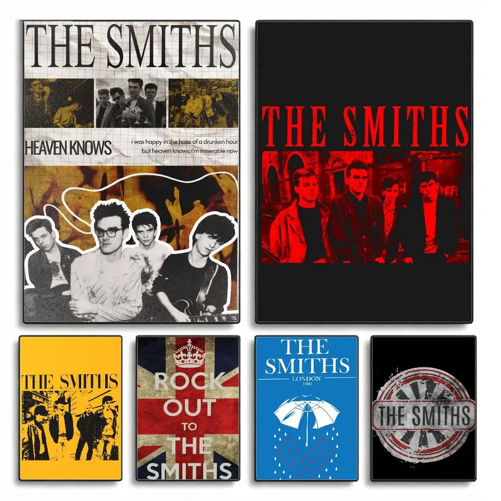

T-The S-Smiths Rock B-Band Poster HD Self Adhesive Waterproof Wall Art Ideal for Home Office Dorm Gift