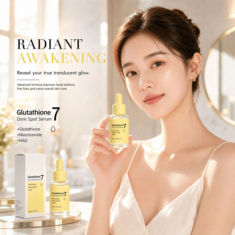 Glutathione 7 Dark Spot Serum 30ml NAG Collagen Niacinamide Hydrating Facial Essence Gentle Brightening Face Korean Skin Care