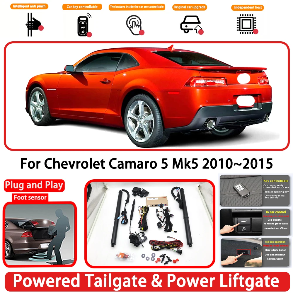 for Chevrolet Camaro 5 Mk5 2010~2015 OEM Plug and Play Auto Powered Tailgate Power Liftgate Rear Trunk Opener System