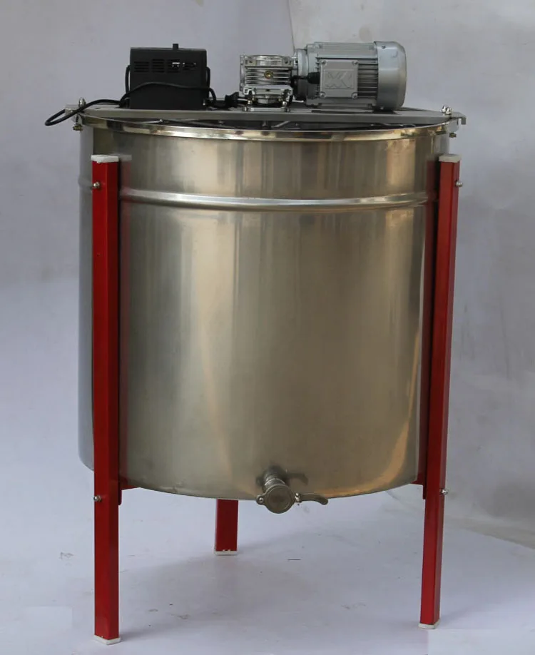 Best  Popular 6 Frames Electric Self-turning Stainless Steel Honey Extractor for Beekeeping