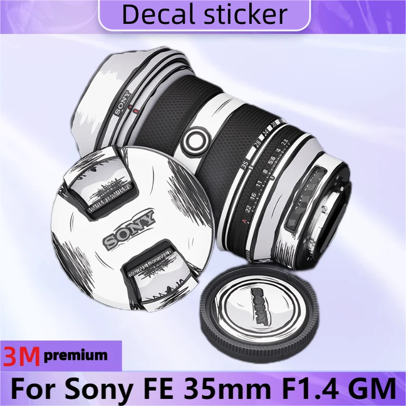 

Stylized Decal Skin For Sony FE 35mm F1.4 GM Camera Lens Sticker Vinyl Wrap Anti-Scratch Film FE35 35 1.4 F/1.4 1.4GM F1.4GM