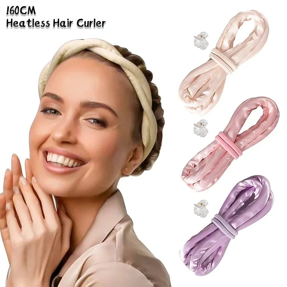 1.6M Heatless Curling Rod Headband No Heat Hair Curler Lazy Hair Rollers Soft Hair Curlers Sleeping Curling Hair Styling Tools