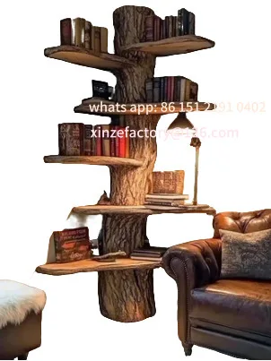 

Customizable Yuzhi Solid Wood Bookshelf Integrated Wall Floor Shelf Living Room Wall Storage Rack Household Simple Bookcase Stor