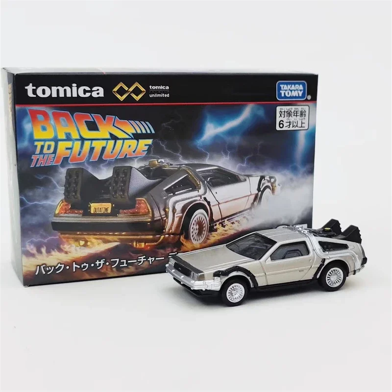 TAKARA TOMY-Modelo de carro de liga infinita, fundido, Mustang GTR, Velozes e Furiosos, De Volta para o Futuro, Presente de coleção para menino