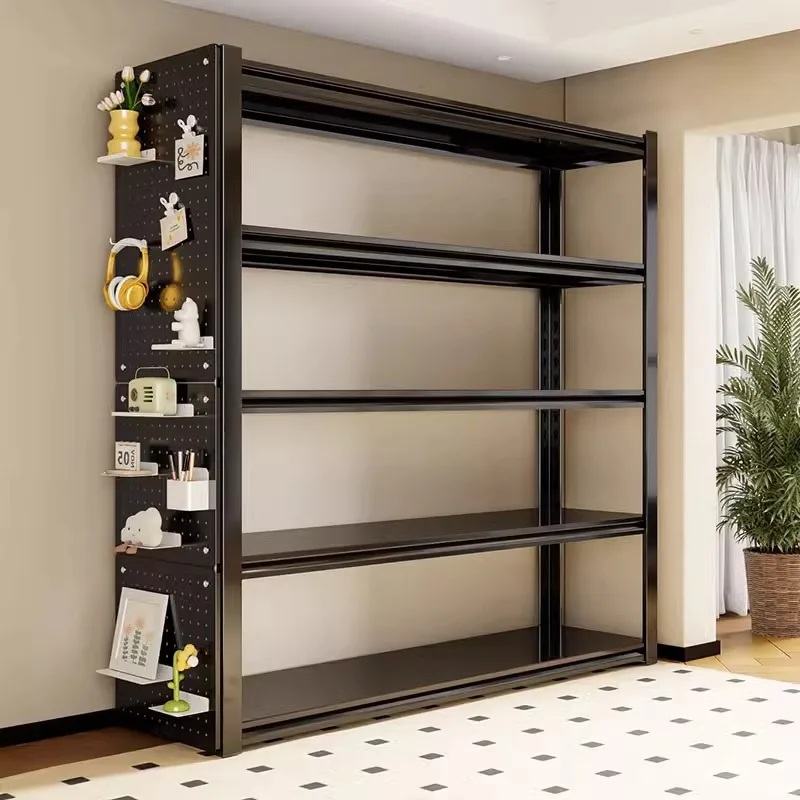 Multi-Layer Steel Storage Rack Home Balcony Utility Shelf Commercial Business Use Floor Standing Organizer for Cluttered Areas