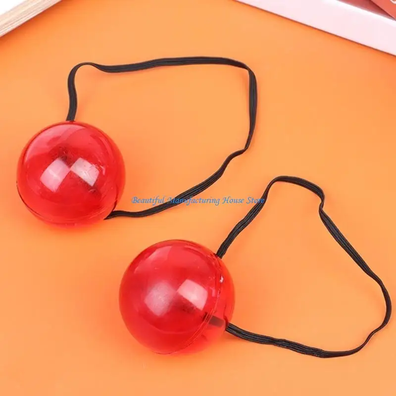 

E56A Red Light Up Clown Noses Cosplay Noses Circus Noses for Halloween Carnival