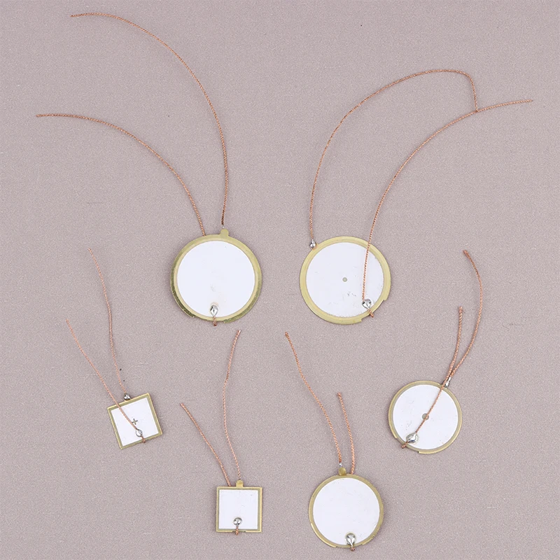 5PcsPiezoelectric Ceramic Buzzer Set,13/21.5/27mm Double-Sided Brass Wafer,High Sensitivity Ultrasonic Element for Audio&Sensing
