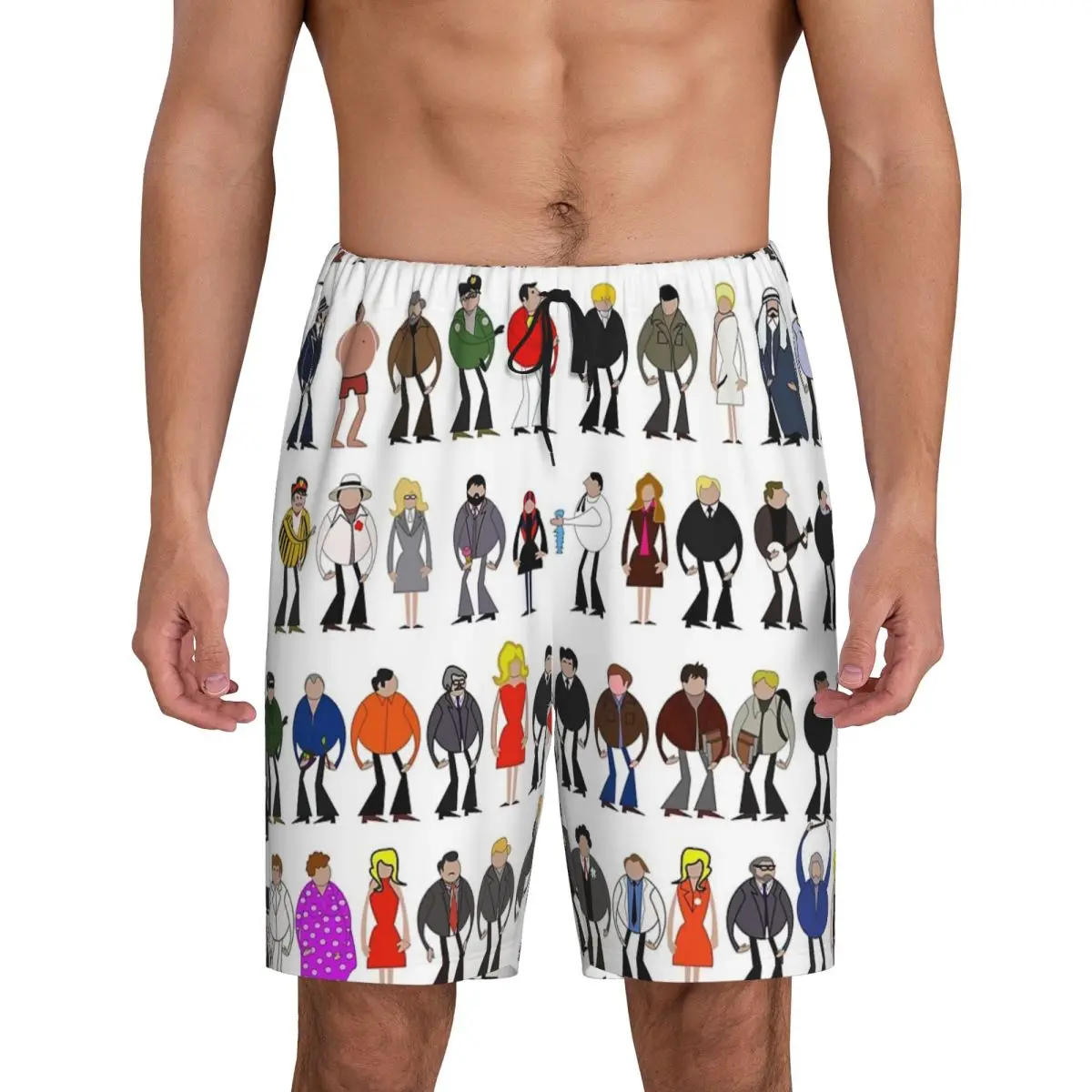 

Custom Columbo - The Murderers Short Pajama Pants Men Sleepwear Sleep Lounge Bottom Shorts Sleeping Pants