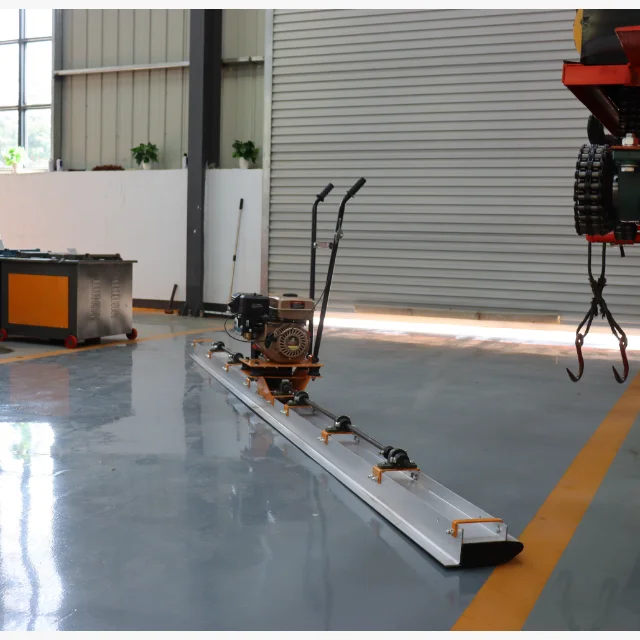 Power Concrete Screed High Efficiency Concrete Leveling Machine Construction Vibrating Ruler Building Floor Concrete Leveling