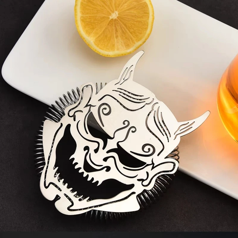 

Cocktail Strainer Hawthorne Strainer with Ghost /Star Ship Stainless Steel Cocktail Accessories