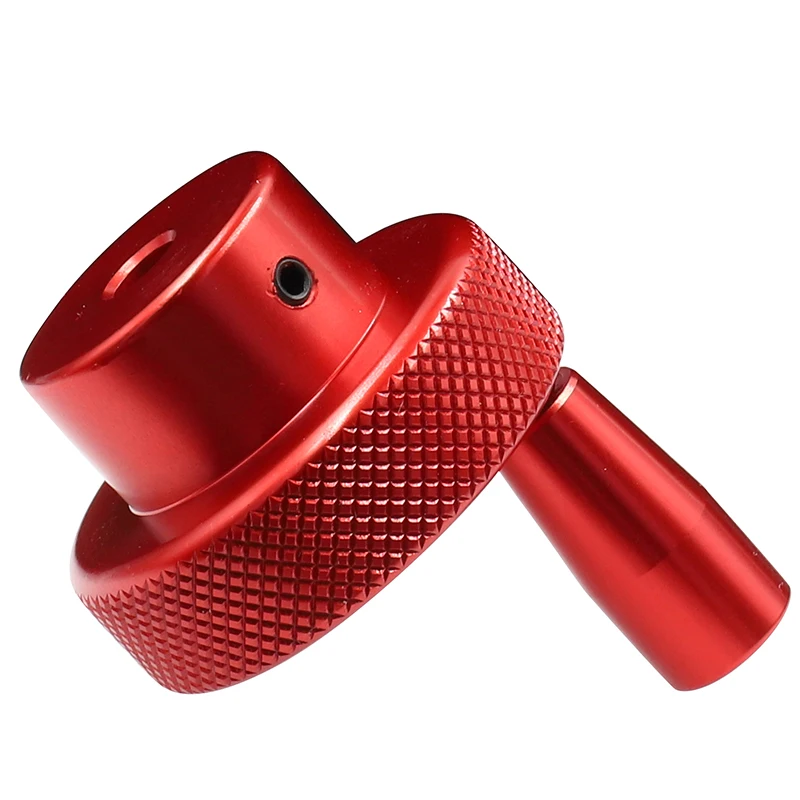 1Pcs red Aluminum Alloy Mini Handwheel For Lathe/Miller mechanical hand wheel Automation equipment parts Part manufacturing