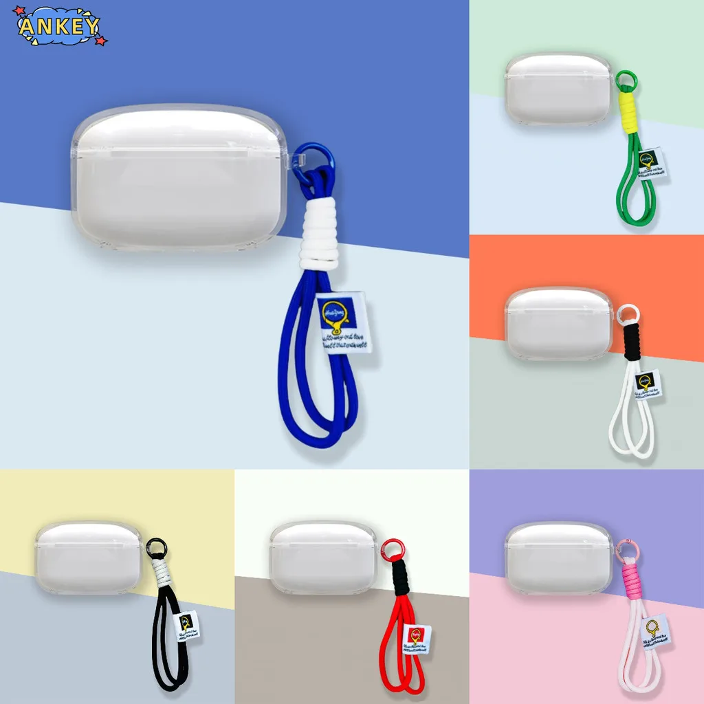 Прозрачный чехол для Edifier TWS1 Pro 2, защитный прозрачный чехол из ТПУ, ремешок для наушников, портативный корпус Прозрачный чехол для Edifier TWS1 Pro 2, защитный прозрачный чехол из ТПУ, ремешок для наушников, портативный корпус