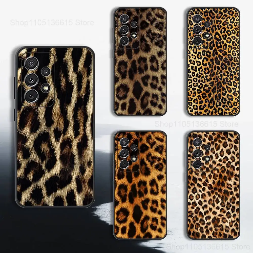 

Fashion Art Leopard Print Case For Samsung S23,S25,S20,S10,S9,S21,S24,S22,Ultra,FE,Plus,Lite,Soft Silicone Black