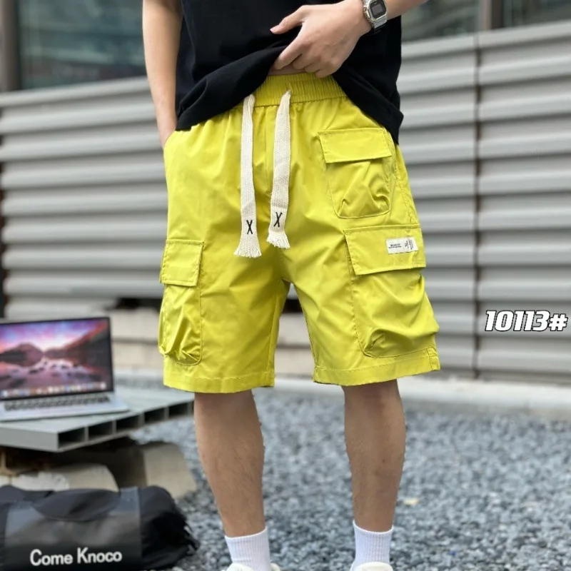 2024 Summer American Tooling Shorts Men\'s Multi-pocket Quick-drying Shorts Breathable Straight Five-point Pants Streetwear