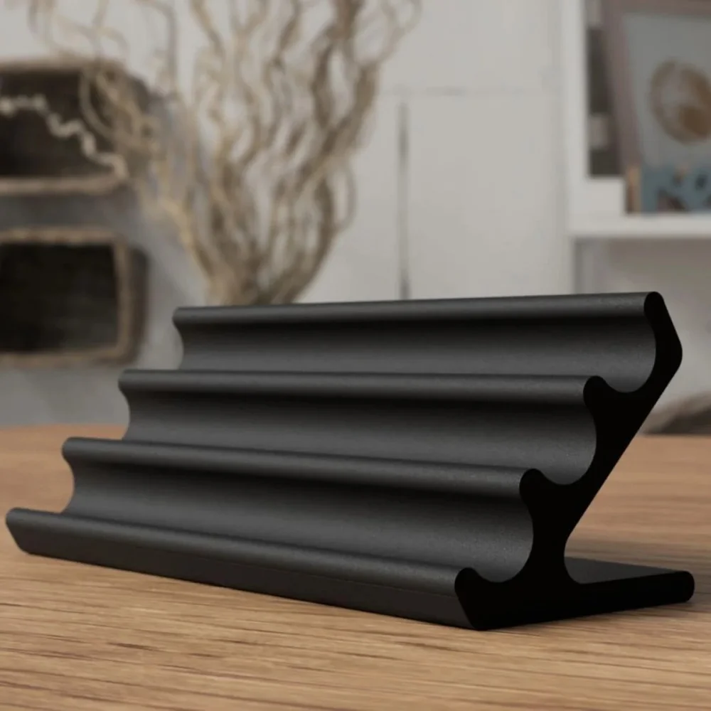 3D Printed Modern Minimalism Style Three Floors Pen Stand Black Color Office Pen Holder Desktop Organizer Creative Home Gift gallery 3