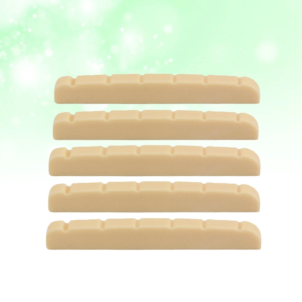 

5 Pcs Electric Guitar Pillow Lover's Accessory Nut Classical Beige Bass Instrument