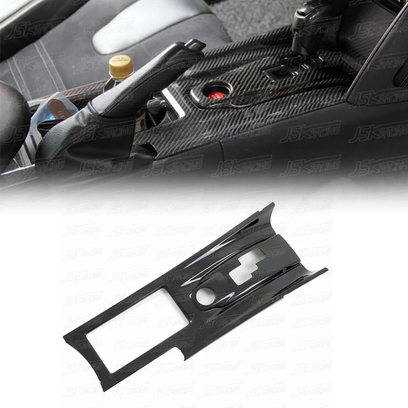 

Carbon Fiber Center Console Skin And Gear Cover Lhd For 2008-2016 Nissan R35 Gtr