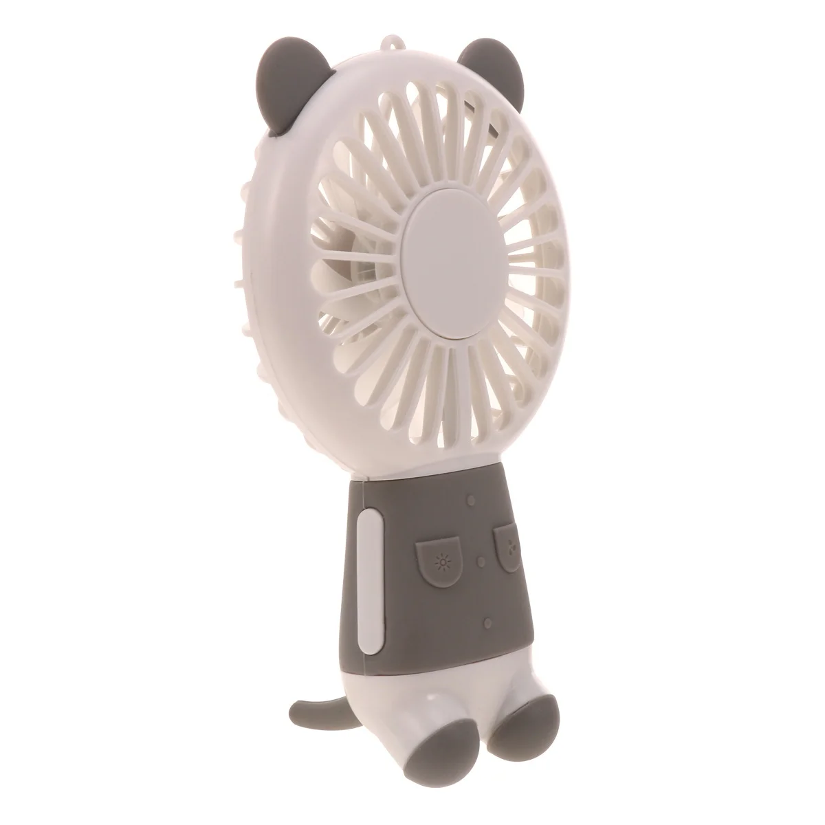 Kipas Genggam Mini Berbentuk Lampu Malam Portabel Kipas Pendingin Tenang Plastik Ringan untuk Rumah Kantor Luar Ruangan