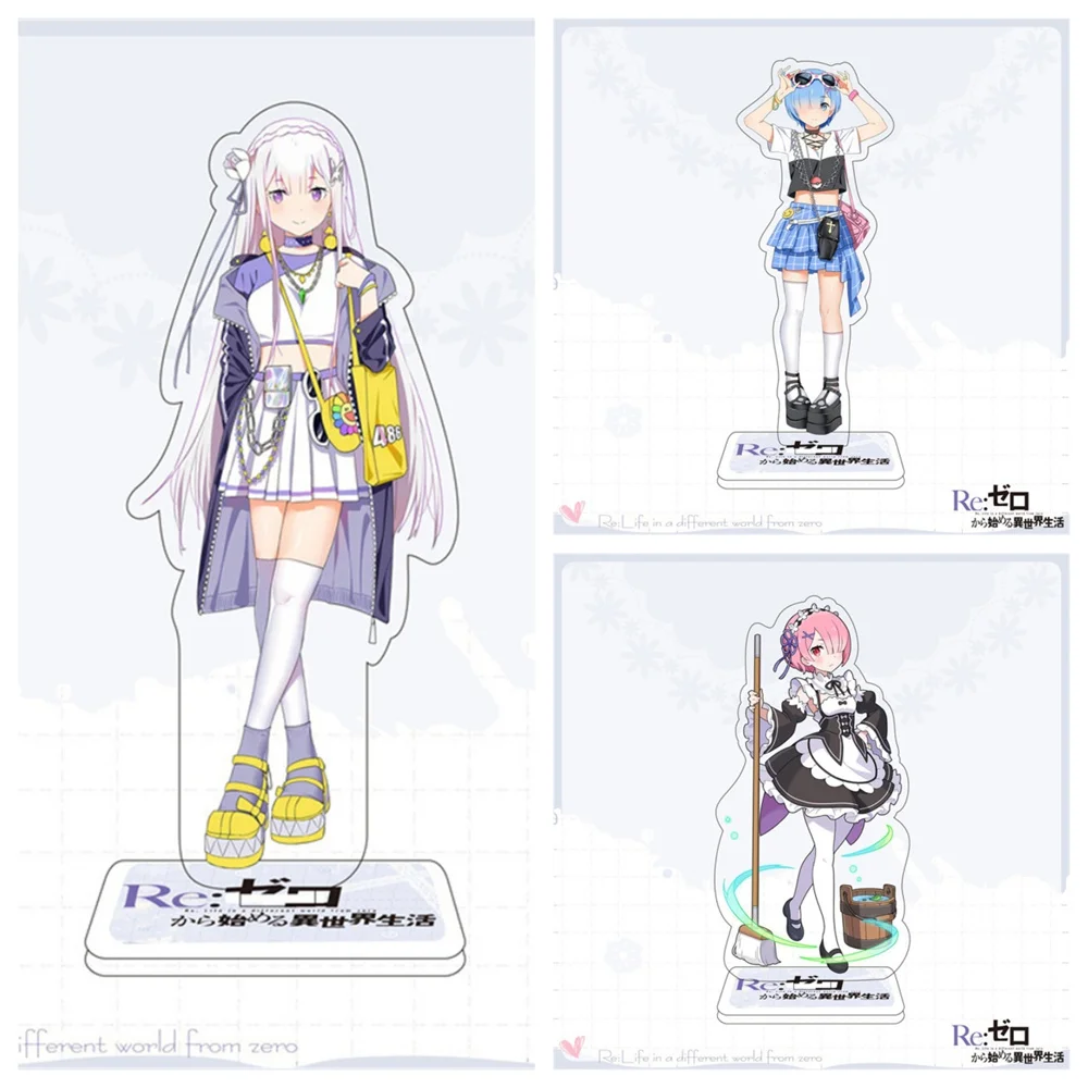 15CM Charm Anime Re:ZERO -Starting Life in Another World Acrylic Stand Model Cosplay Characters Ornament Accessories Good Gift
