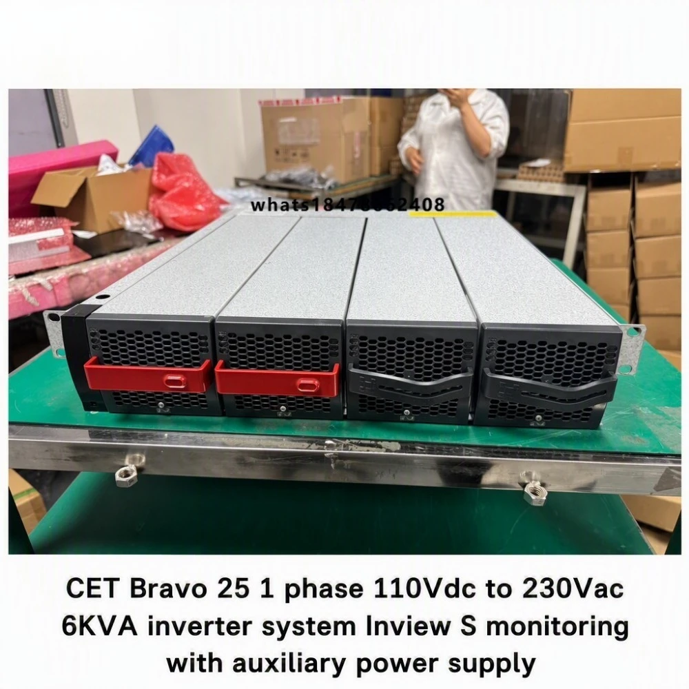 CE+T Bravo 25 1Phase 110Vdc to 230Vac 6KVA DC to AC Inverter System (P/N: S62AD5E0204SN000K001)