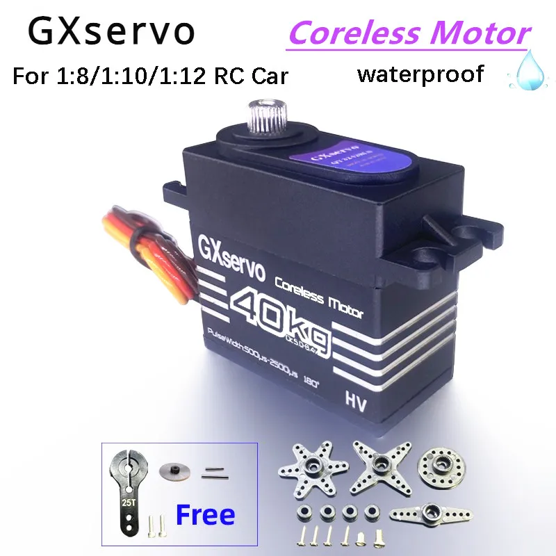 

40kg GXservo Rc Car Coreless Servo Torque Metal Gear Digital Servos For DIY Rc Parts 1:8/1:10/1:12 Rc Car Truck Robot Parts