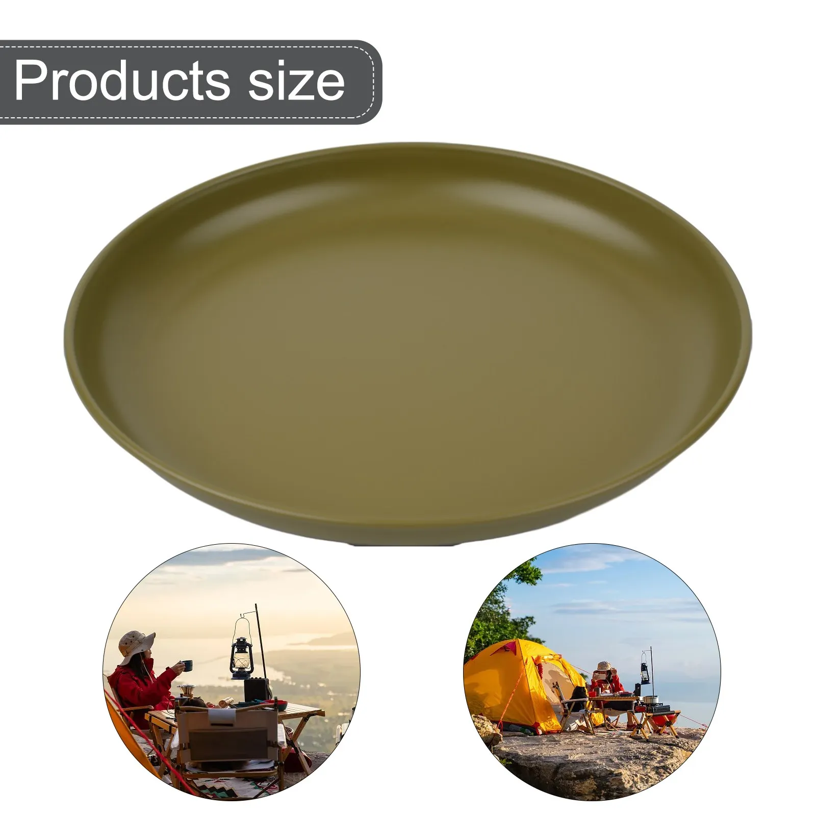 

Camping Tableware Titanium Plate Tourist Dishes Food Pan Kit Dinner Set For Outdoor Bushcraft Picnic With Non-stick Coating