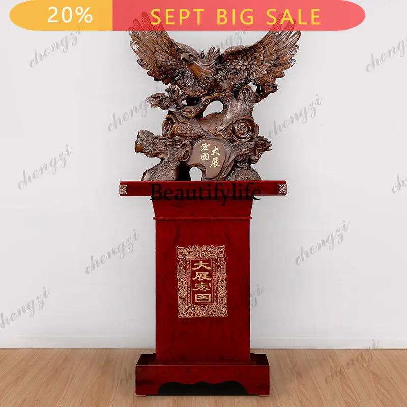 N178 Large floor-to-ceiling Dapeng Spreading Wings Eagle Ornament Company office hall decoration