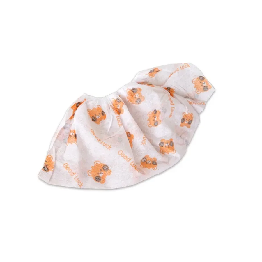 50PCS Cute Bear Disposable Shoe Covers Waterproof Non-Slip Nonwoven Booties Indoor Home Use - Image 2