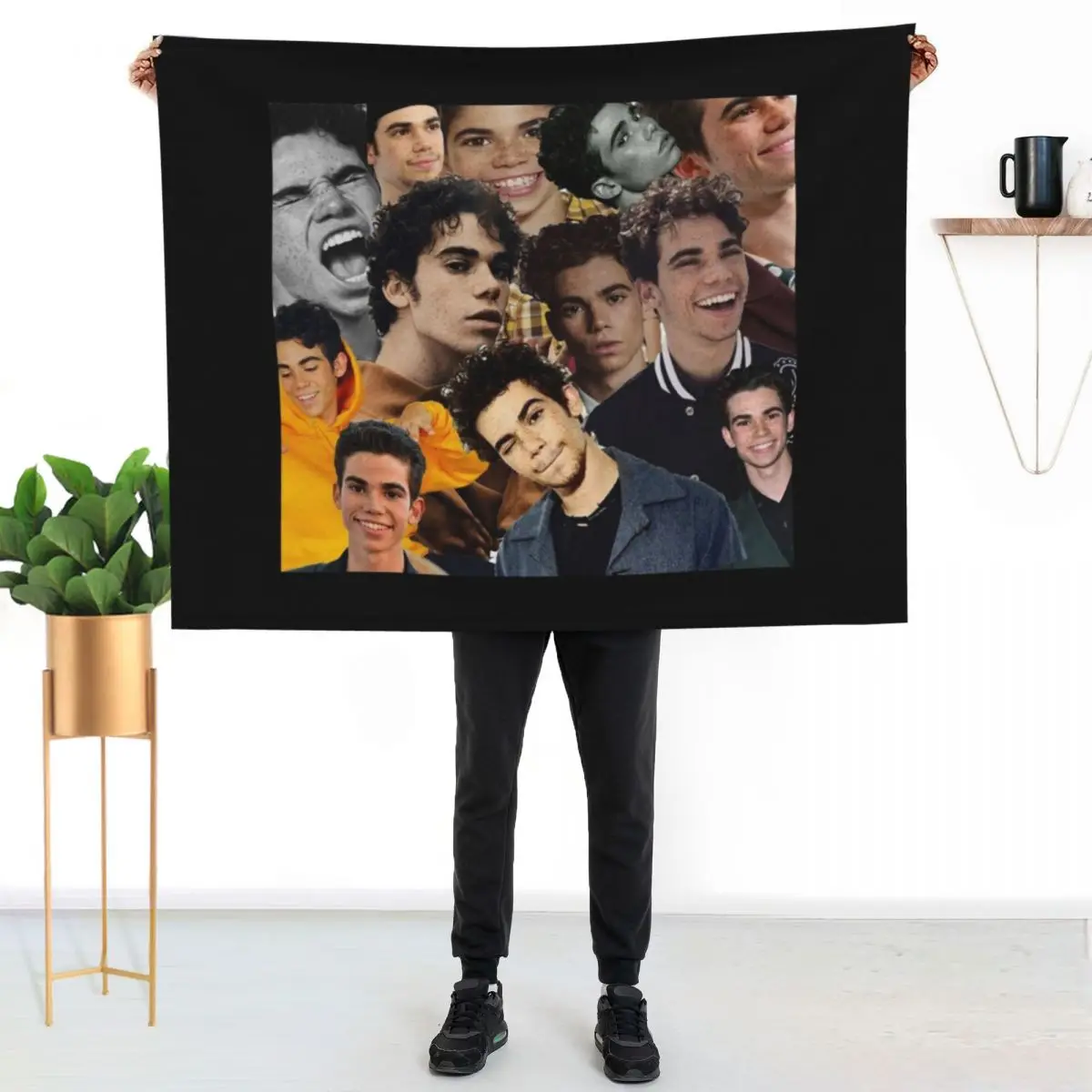 Cameron boyce collage design 2019 Throw Blanket Durable Warm Blanket for Daily Home Use