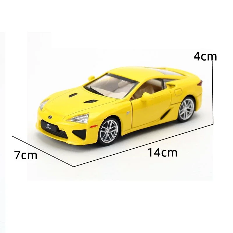 1:32 Lexus LFA Coupe โมเดลรถโลหะโมเดลรถยนต์สปอร์ตอัลลอยด์โมเดลซูเปอร์คาร์ชุดสะสมแบบจำลองสูงของขวัญของเล่นสำหรับเด็ก