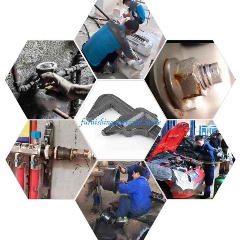

Y5GD F-Type Wrench Pocket Wrench Plumbing Wrench Adjustable Wrenches Pipe Repair Tools Professional Spanner Wrench 65mm