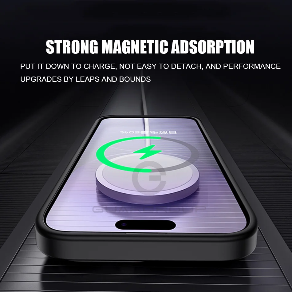 Luxury Alloy Len Protector Magnetic For Magsafe Wireless Charge Case For iPhone 14 13 12 15 16 Pro Max Armor Shockproor Cover