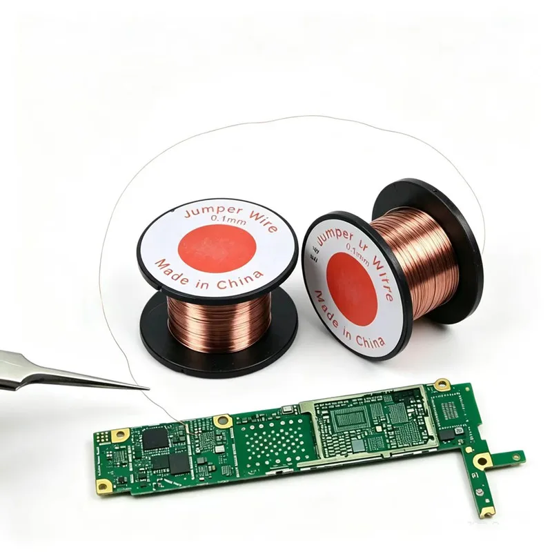 0.1mm Copper Link Wire Soldering Wire Maintenance Jump Line Enamelled Wire PCB Solder Repair Tool Hookup Wire