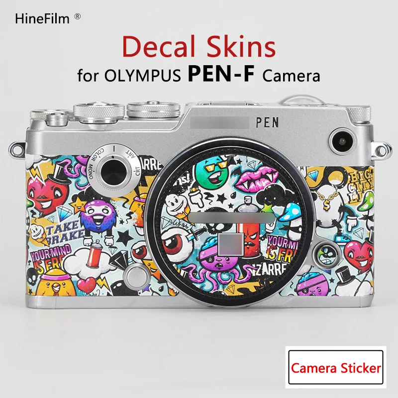 Hinefilm Skin for Olympus PENF Camera Skin For Olympus PEN F Camera Sticker Protector Wrap Cover PEN-F Protective Film