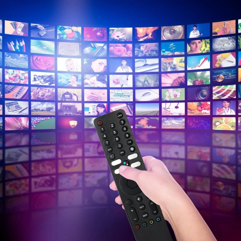 جهاز تحكم عن بعد عالي الحساسية باللون الأسود لجهاز 4K Dropship