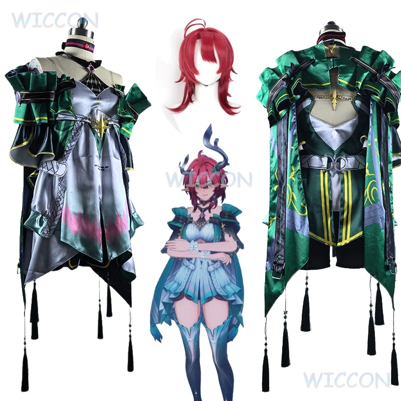 

Wuwa Ciaccona Cosplay Outfit Dress Costume Wig Prop Wuthering Waves Game Clothes Women Fullset Halloween Party Fancy Roleplay