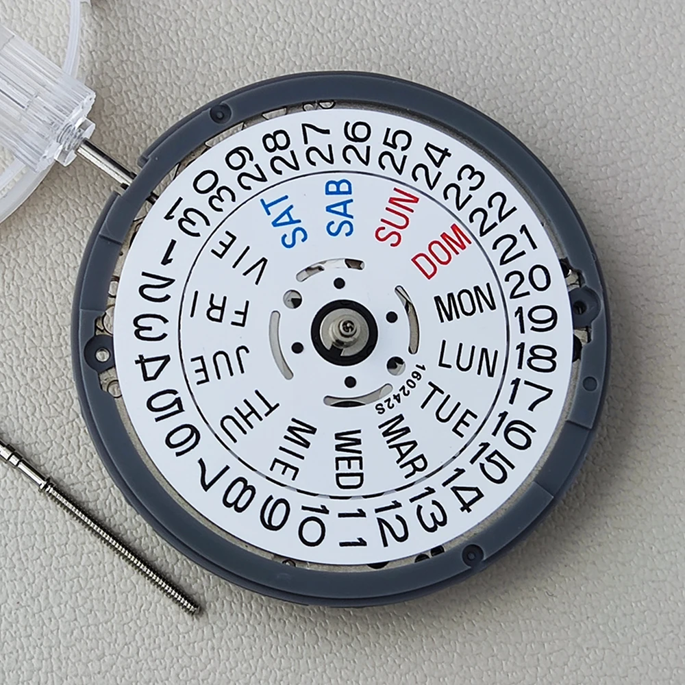 أبيض أسود الأصلي اليابانية ملحق NH36 ساعة ميكانيكية أوتوماتيكية حركة تاج 3 ساعة تاريخ/أسبوع استبدال أجزاء