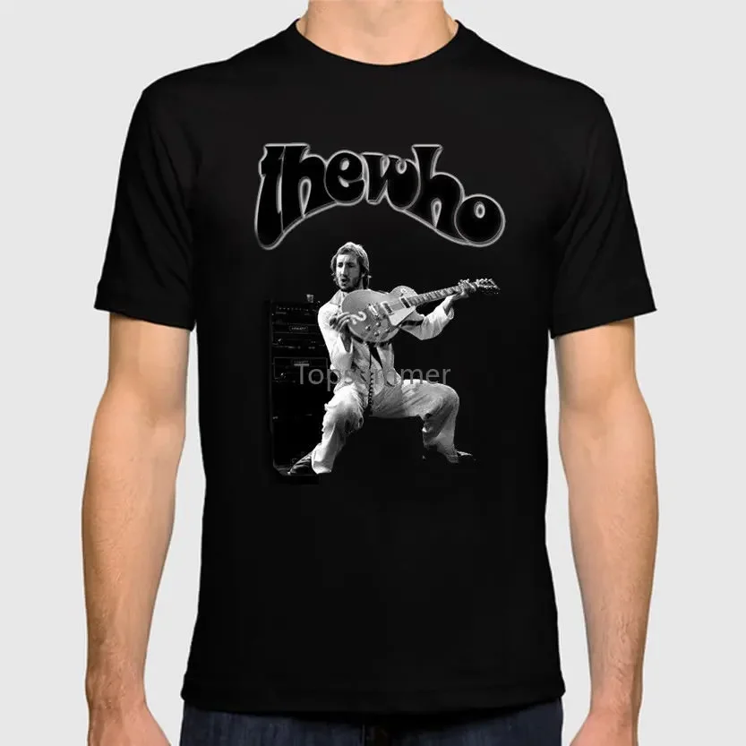 The Who Pete Townshend Crouching Guitar T Shirt