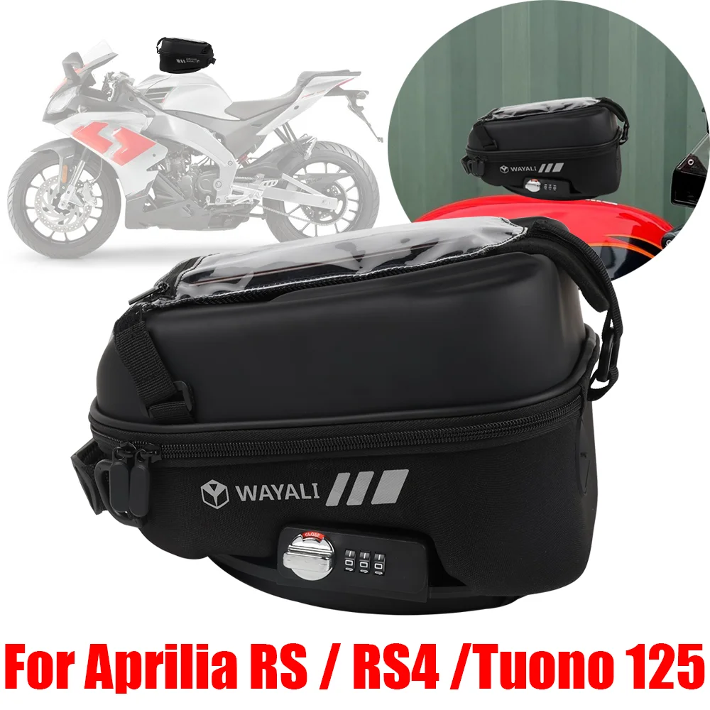 Tank Bag For Aprilia RS125 RS 125 RS4 125 Tuono 125 Accessories Luggage Tanklock Storage Bag Racing Backpack Navigation Bags