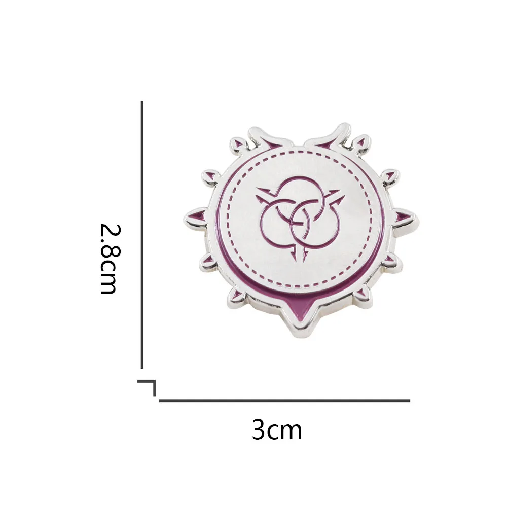 The Rising of The Shield Hero Raphtaria Tattoo-Muster-Abzeichen, klassische Anime-Charakter-Derivate, Brosche, Dekoration – Detail 2