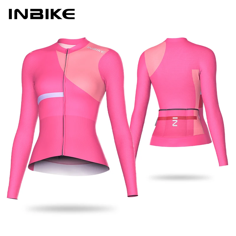 

INBIKE Women's Cycling Long Sleeve 2025 Summer Spring Professional Thin Road Mountain Bike Comfortable Breathable Bike Clothing