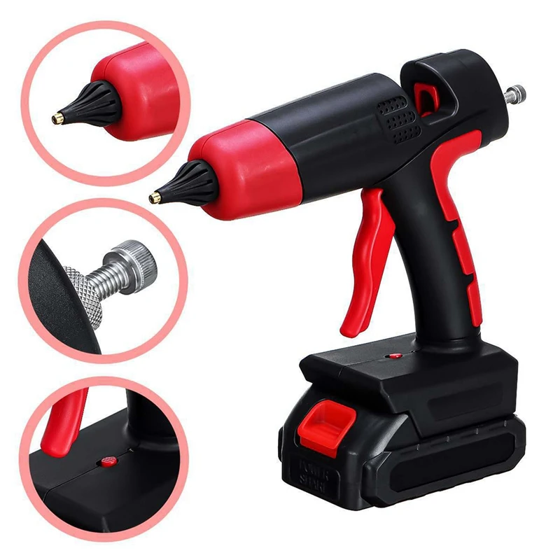 21V 100W Cordless Hot Melt Glue-Gun Copper Nozzle Li-Ion Battery Home Diy Repair Tool For Makita 18V Battery