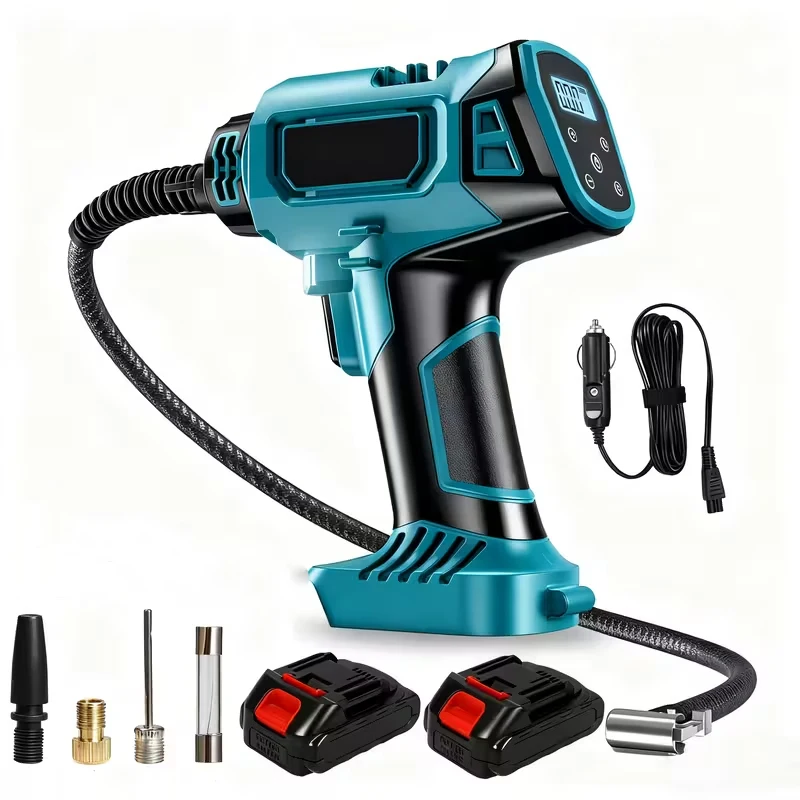Pompe gonflable sans fil avec affichage numérique, pompe à Air électrique Portable pour voiture, batterie Makita 18V, outils pneumatiques